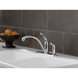 Delta Collins 340-DST Single Handle Kitchen Faucet with Integral Spray - Single Handle Lever With Sidespray: Chrome