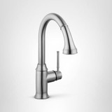 Hansgrohe 04215800 Talis C High Arc Kitchen Faucet, 2-Spray Pull-Down, 1.75 GPM in Steel Optic