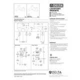 Delta Classic 2520LF-MPU Two Handle Centerset Bathroom Faucet - Two Handle Blade With Pop Up: Chrome