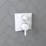 Hansgrohe 15712701 Ecostat Thermostatic Trim with Volume Control in Matte White