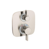 Hansgrohe 15708821 Ecostat E Thermostatic Trim with Volume Control and Diverter in Brushed Nickel