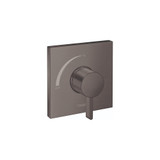 Hansgrohe 15724341 Ecostat Square Pressure Balance Trim in Brushed Black Chrome