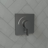 Hansgrohe 15724341 Ecostat Square Pressure Balance Trim in Brushed Black Chrome