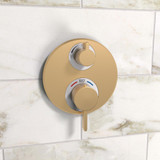 Hansgrohe 15758141 Ecostat S Thermostatic Trim with Volume Control and Diverter in Brushed Bronze