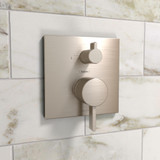 Hansgrohe 15862821 Ecostat Pressure Balance Trim Square with Diverter in Brushed Nickel