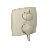 Hansgrohe 15865821 Ecostat Classic Pressure Balance Trim Classic Square with Diverter in Brushed Nickel