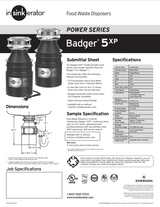 InSinkErator Badger 5XP Garbage Disposal, 3/4 HP with Cord