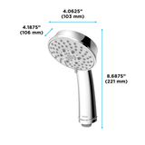 Toto L Series Classic Five Spray Modes 4 inch 1.75 GPM Handshower, Polished Chrome - TBW03003U4#CP