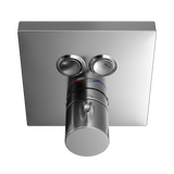 Toto Square Thermostatic Mixing Valve with 2-Function Shower Trim, Polished Chrome - TBV02406U#CP