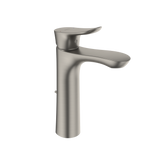 Toto GO 1.2 GPM Single Handle Semi-Vessel Bathroom Sink Faucet with COMFORT GLIDE Technology, Brushed Nickel - TLG01304U#BN