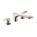 TOTO GO Two-Handle Deck-Mount Roman Tub Filler Trim, Polished Nickel - TBG01201U#PN