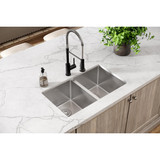 Elkay Crosstown 16 Gauge Stainless Steel 30-3/4" x 18-1/2" x 10" Rounded Equal Double Bowl Undermount Sink