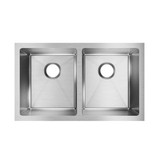 Elkay Crosstown 16 Gauge Stainless Steel 30-3/4" x 18-1/2" x 10" Rounded Equal Double Bowl Undermount Sink