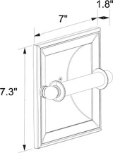 Ginger 4528/SN Columnar Recessed Toilet Tissue Holder