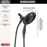 Delta Universal Showering Components 75486CBL 4-Setting In2ition in Chrome Finish