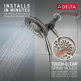 Delta Universal Showering Components 75486CSN 4-Setting In2ition in Spotshield Brushed Nickel Finish