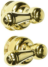Delta NeoStyleOld H25PB Metal Lever Handle Set - 2H Bathroom in Polished Brass Finish