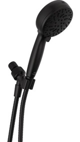 Delta Universal Showering Components 75740BL 6-Setting Hand Shower with Cleaning spray in Matte Black Finish