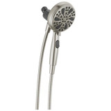 Delta Universal Showering Components 75609SN 6-Setting SureDock Magnetic Hand Shower in Satin Nickel Finish