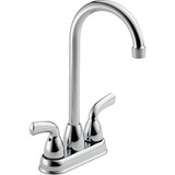 Delta Foundations B28910LF Two Handle Bar / Prep Faucet in Chrome Finish