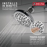 Delta Universal Showering Components 75898C 8-Setting Shower Head in Chrome Finish
