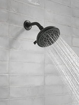 Delta Universal Showering Components 75898CBL 8-Setting Shower Head in Matte Black Finish