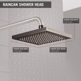 Delta Universal Showering Components RP53496SS Single-Setting Raincan Shower Head in Stainless Finish