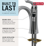 Delta Modern 567LF-HGM-PP Single Handle Project Pack Faucet- Low Flow in Chrome Finish