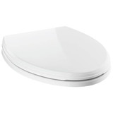 Delta Wycliffe 811901-WH Elongated Slow-Close Toilet Seat in White Finish