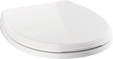 Delta Wycliffe 801901-WH Round Front Slow-Close Toilet Seat in White Finish