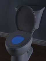 Delta Sanborne 823902-N-WH Round Front Slow-Close / Quick-Release Nightlight Family Seat in White Finish