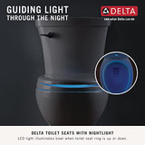 Delta Sanborne 823902-N-WH Round Front Slow-Close / Quick-Release Nightlight Family Seat in White Finish