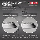 Delta RP6025PR Flange - Shower in Lumicoat Chrome Finish