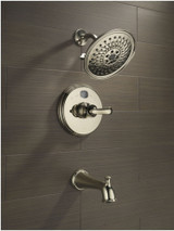Delta RP6025KSPR Shower Flange in Lumicoat Black Stainless Finish