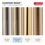 Delta RP40593CZ Shower Arm in Champagne Bronze Finish