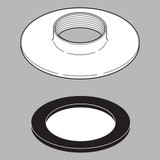 Delta RP18543PB Thick Tile Mounting Kit - Roman Tub in Polished Brass Finish