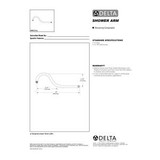 Delta Addison RP61273SS Shower Arm - 16" in Stainless Finish