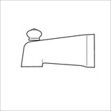 Delta RP41591 Tub Spout - Pull-Up Diverter in Chrome Finish