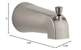 Delta RP61357BN Tub Spout - Pull-Up Diverter in Brushed Nickel Finish