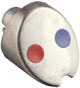 Delta Collins RP54234SS Button - Red / Blue - Finished in Stainless Finish