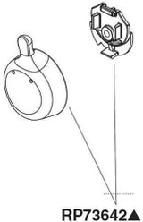 Delta Classic RP73642SS Temperature Knob & Cover - 17 Series in Stainless Finish