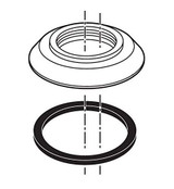 Delta Lahara RP51349 Escutcheon - Handle in Chrome Finish