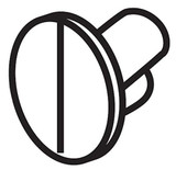 Delta RP50786RB Button - Hot / Cold Indicator - Finished in Venetian Bronze Finish