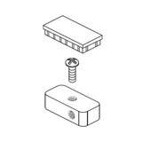 Delta RP72432CZ End Cap, Screw & Top Elbow in Champagne Bronze Finish