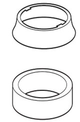 Delta RP50389WH Escutcheon & Gasket - Pull-Out in White Finish