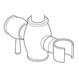 Delta RP64152 Slide Mechanism - Transitional Slide Bar in Chrome Finish