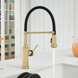 Blanco 442982: Empressa Collection Semi-Pro Kitchen Faucet 1.5 GPM - Satin Gold