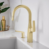 Blanco 442986: Rivana Collection Bar Faucet 1.5 GPM - Satin Gold