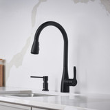 Blanco 443028: Atura Collection Pull-Down Bar Faucet 1.5 GPM - Matte Black