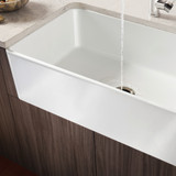 Blanco 525010: Cerana Collection 30" Apron Single Bowl Farmhouse Sink - White